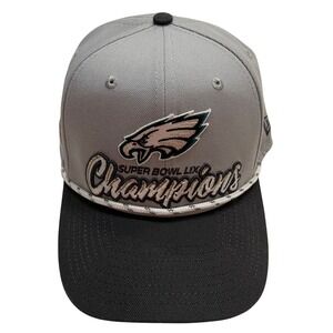 New Era Philadelphia Eagles Super Bowl LIX Champions 9SEVENTY Snapback Hat Grey